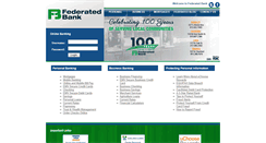 Desktop Screenshot of federatedbank.com